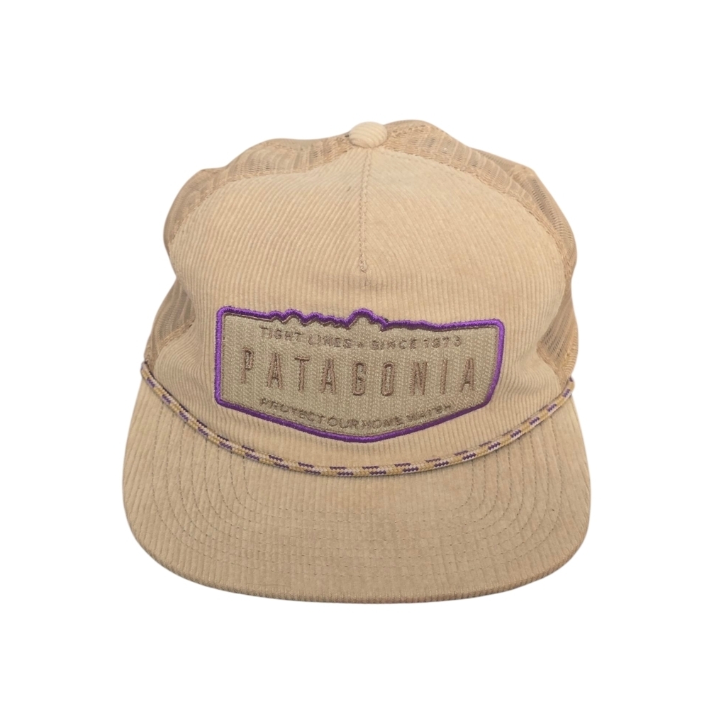 Patagonia Fly Catcher Hat Ridgecrest Oar Tan and Purple Corduroy Hat